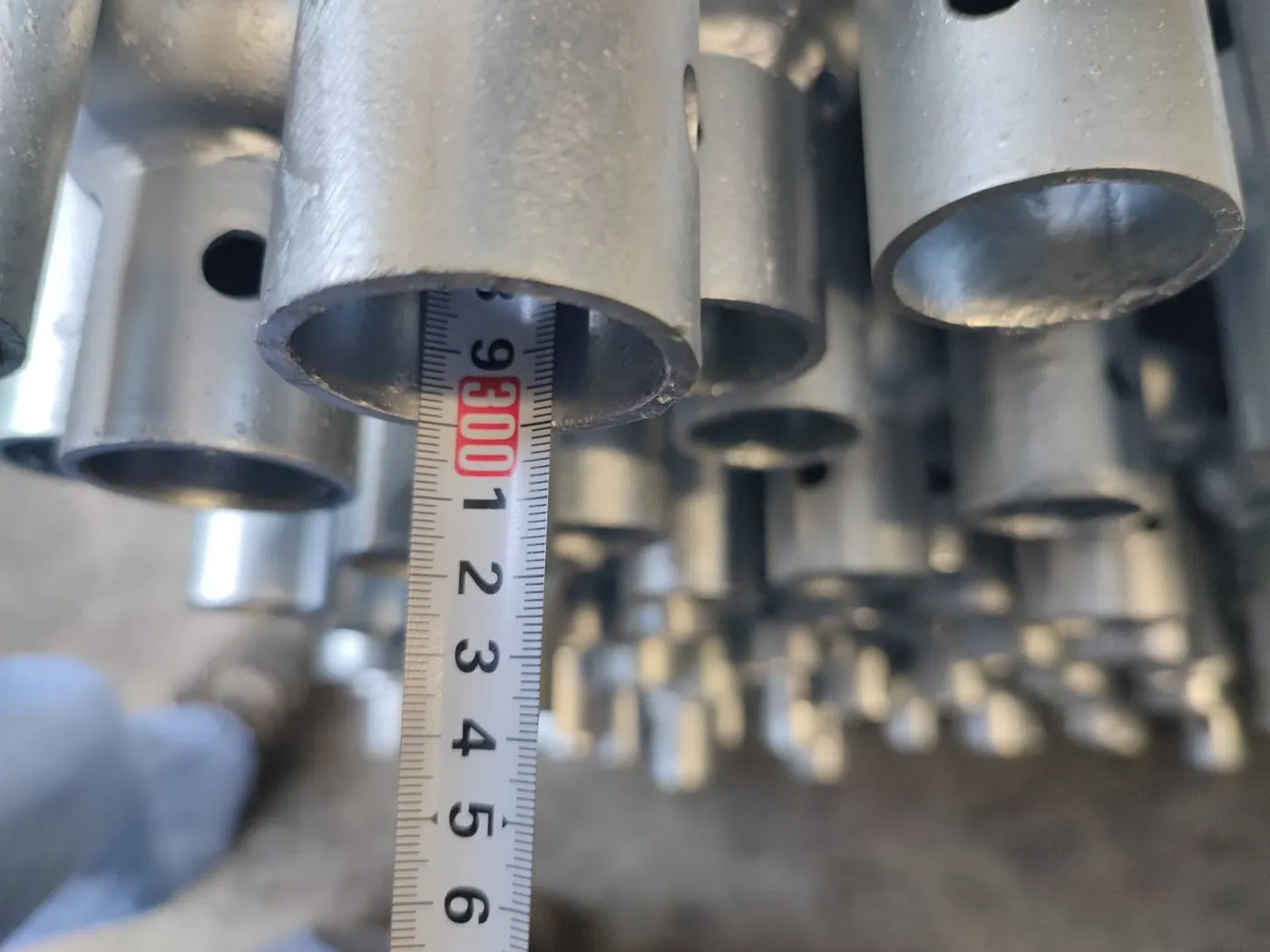 Spigot length verified against specification